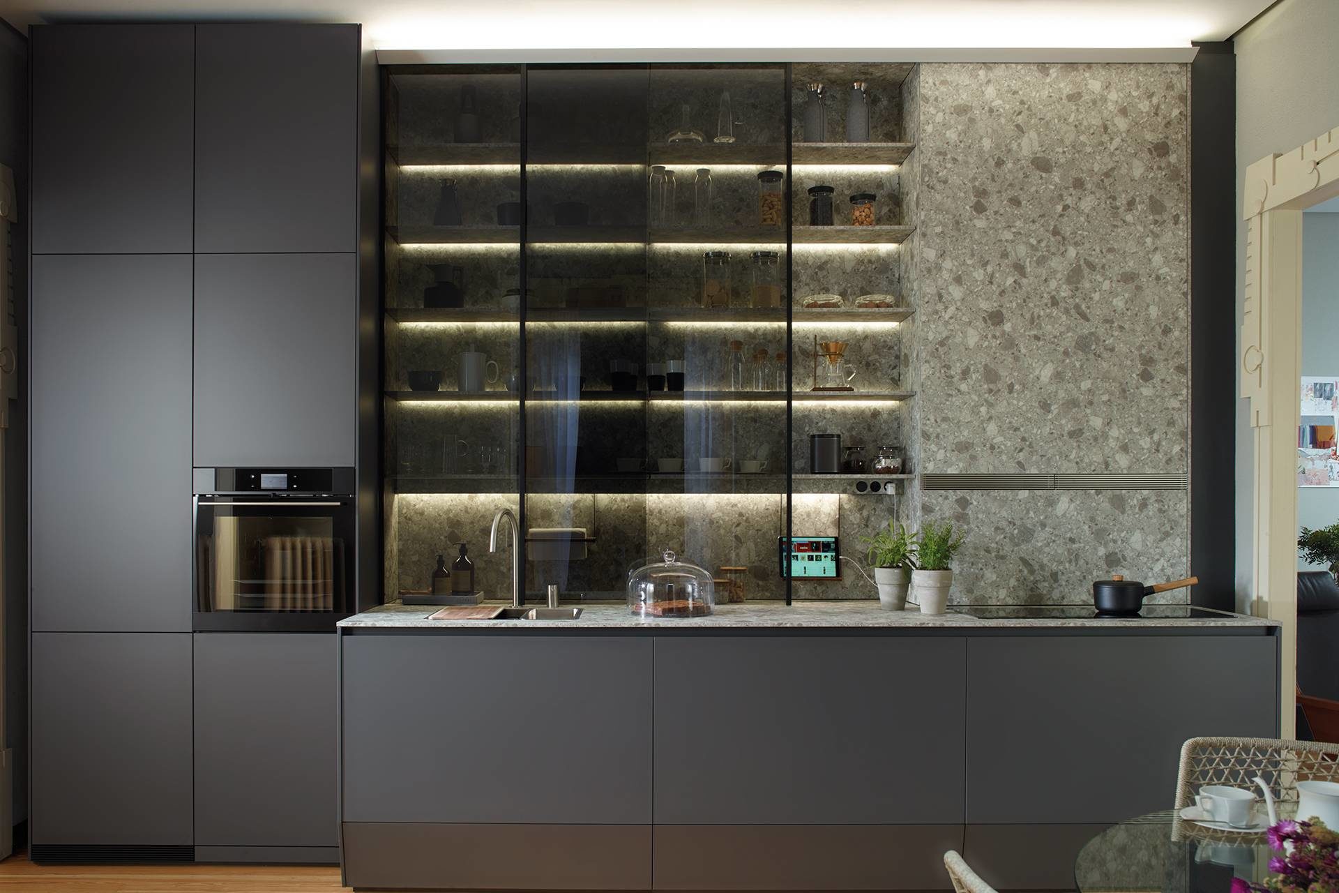 Santos grey linear kitchen
