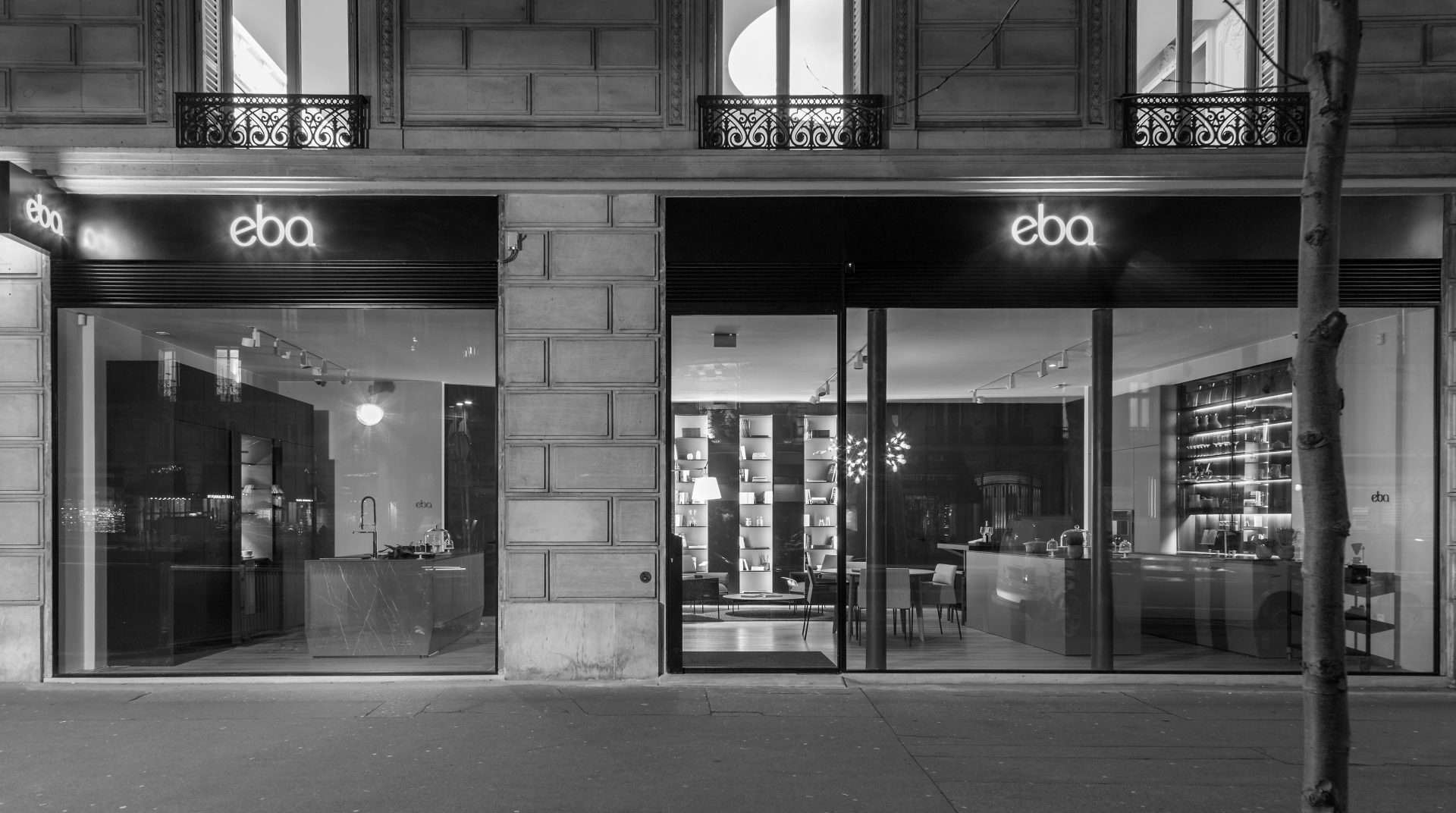 eba Haussmann, showroom parisien de cuisines et mobilier haut de gamme